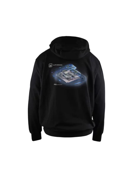 Bluza z kapturem C.p. Company z kapturem z nadrukiem czarna