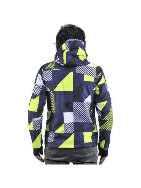 Geacă Peak Mountain softshell albastru