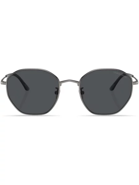 Ochelari de soare Giorgio Armani cu imprimeu geometric argintiu