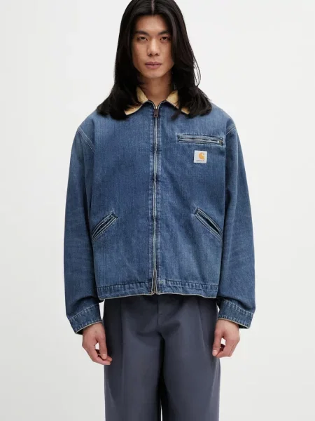 Carhartt WIP OG Detroit Jacket jachetă din denim pentru bărbați albastru
