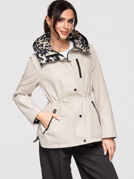 Haină de mazăre Edoti scurt negru