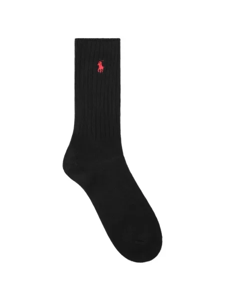 Șosete Polo Ralph Lauren cu broderie din canvas alb