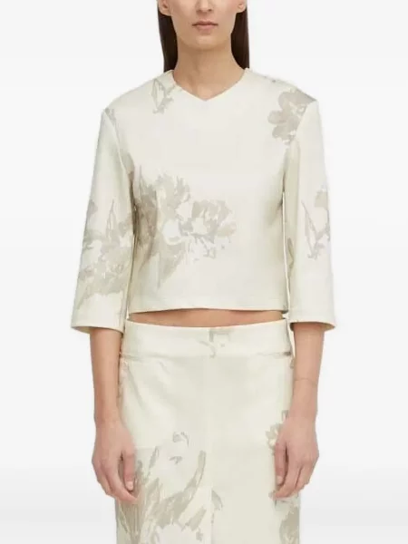 Top Remain cu model floral cu imagine