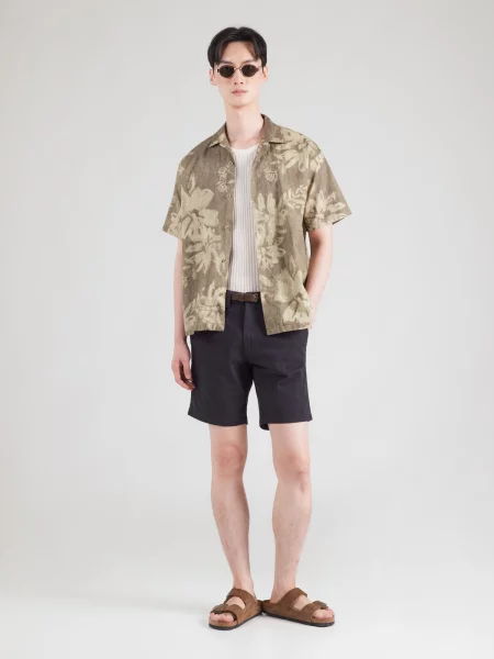 JACK & JONES Chino nohavice JPSTADAM tmavomodrá