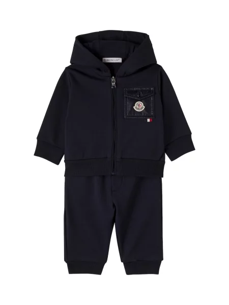 Gyerek kapucnis melegítő felső Moncler Enfant fekete