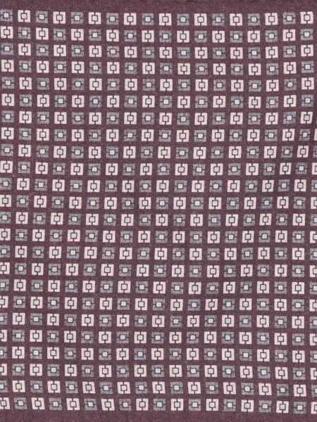 Fular Eleventy cu imprimeu geometric roșu