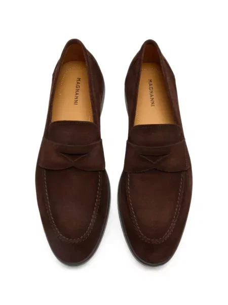 Pantofi loafer Magnanni din piele de căprioară maro