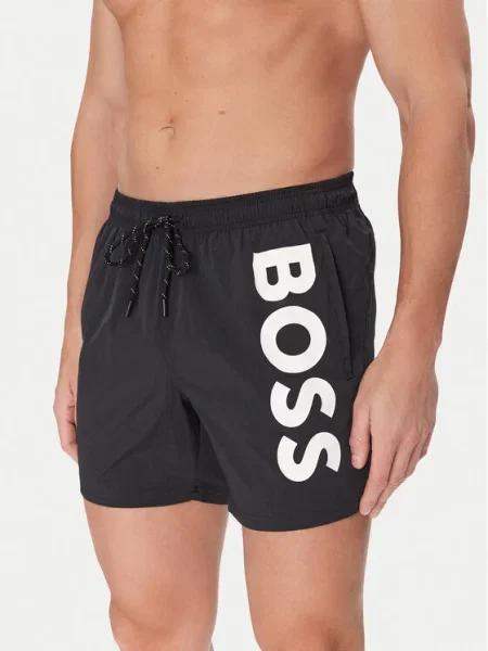 BOSS Pantaloni scurți pentru înot Octopus negru