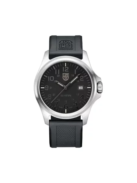 Lniany zegarek Luminox czarny