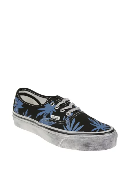 Маратонки Vans на цветя с принт черно