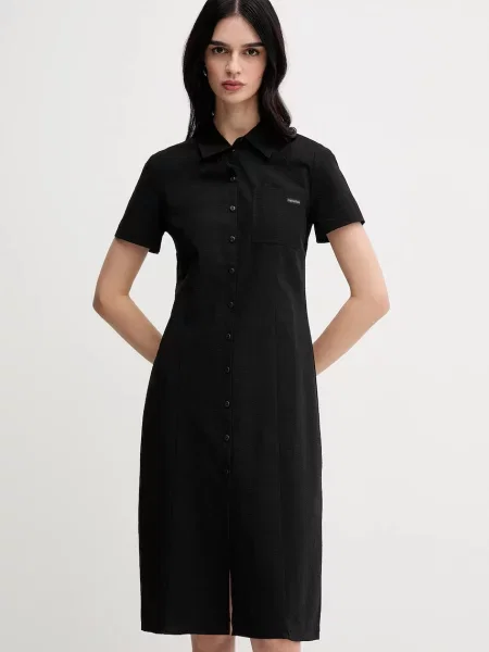 Παιδικό φόρεμα Calvin Klein Jeans μαύρο