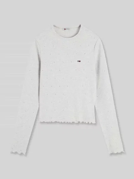 Bluzka z długim rękawem ze zrolowanym brzegiem Tommy Jeans