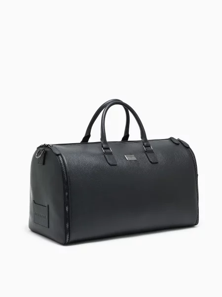 Кожаная сумка Emporio Armani черная