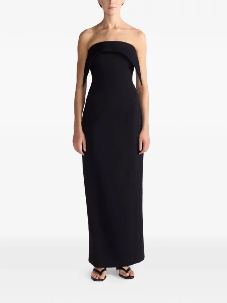 Rochie maxi The Arkow fără bretele negru