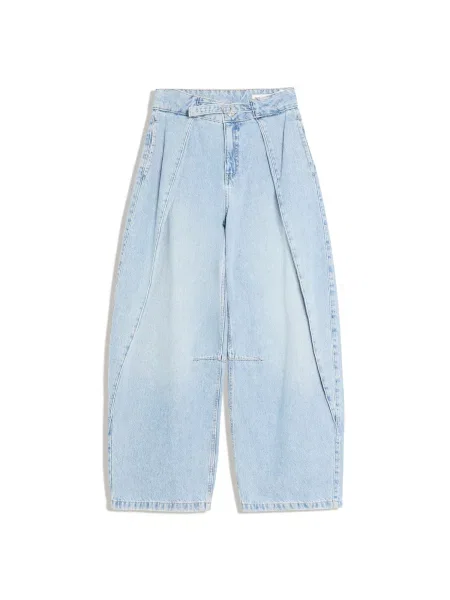Bershka Pantaloni cu cute deschis albastru