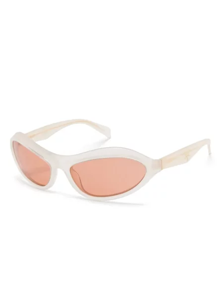 Ochelari de soare Prada Eyewear biker alb