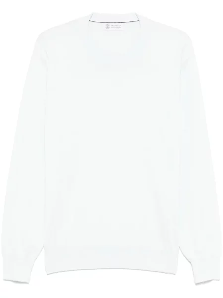 Tricou Brunello Cucinelli tricotate albastru