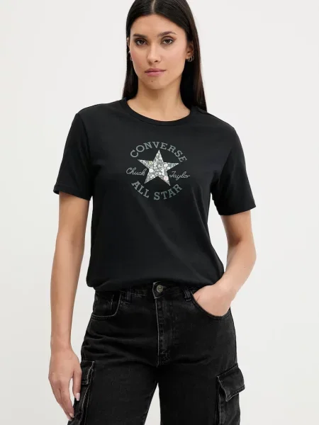 Kratka majica Converse črna
