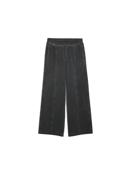PUMA Spodnie dresowe unisex o kroju oversize z efektem sprania Akcesoria S szary
