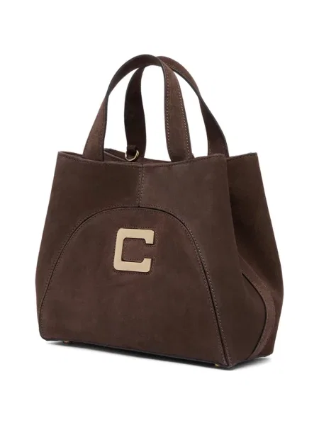 Τσάντα shopper Carel Paris σουέτ καφέ