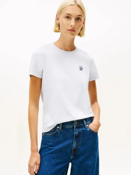 TOMMY HILFIGER Tricou pastel albastru