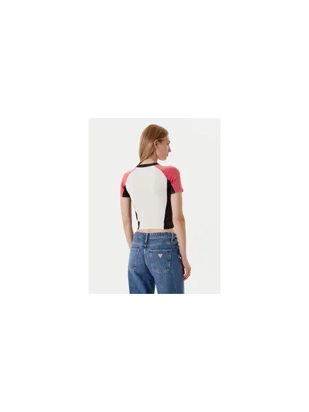 Guess Majica Écru Regular Fit