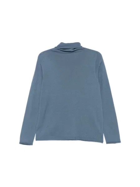 Sweter z golfem Le Tricot Perugia niebieski