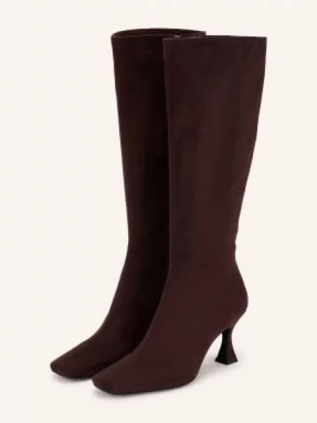 Jeffrey Campbell Kozačky Checkmate tmavě hnědá