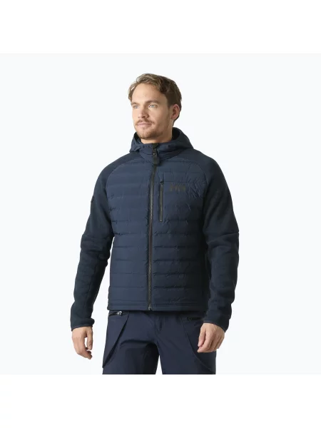 Geacă hibrid pentru bărbați Helly Hansen Skagen Hybrid Knit Insulator navy marină