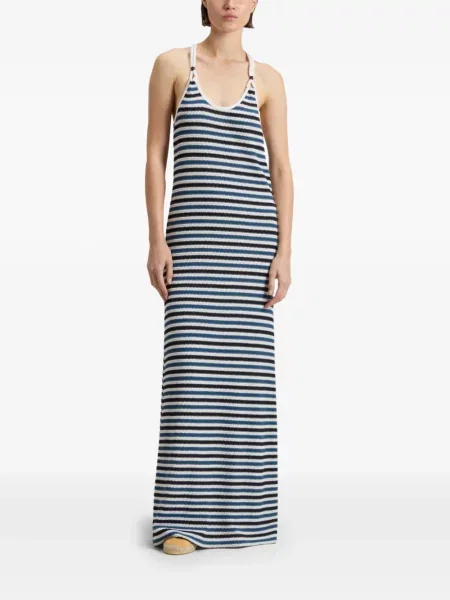 Rochie Woolrich cu dungi cu bretele albastru