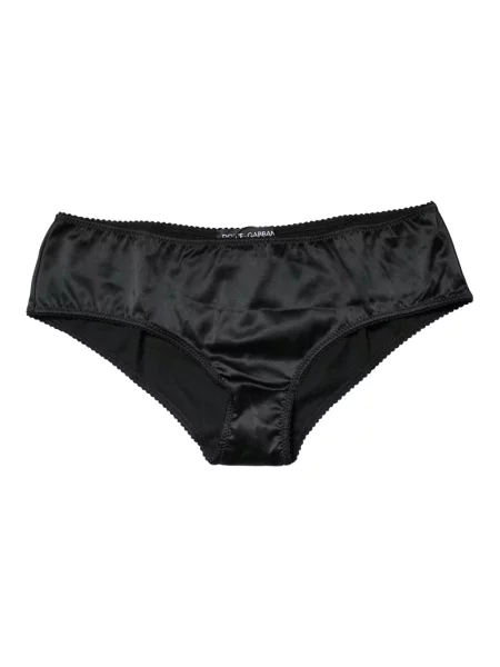 Jedwabne slipy Dolce And Gabbana czarne