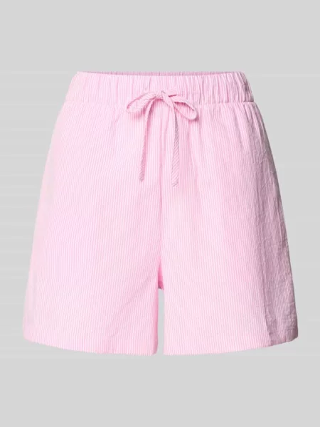 Szorty o luźnym kroju z czystej bawełny model ‘AUGUSTA’ Only różowe