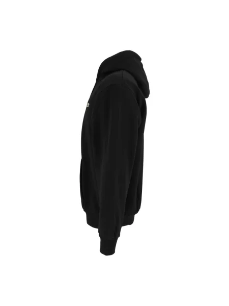 Bluza z kapturem Lacoste z kapturem czarna