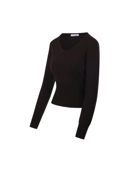 Sweter Max Mara wełniany brązowy