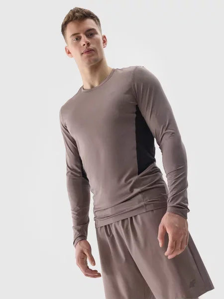 4F koszulka z długim rękawem longsleeve FNK M brązowa