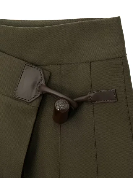 Mini fusta plisata Loewe plisată verde