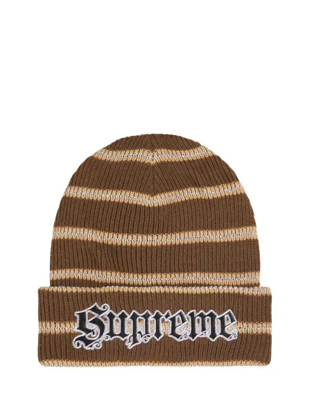 Căciulă Supreme cu dungi maro