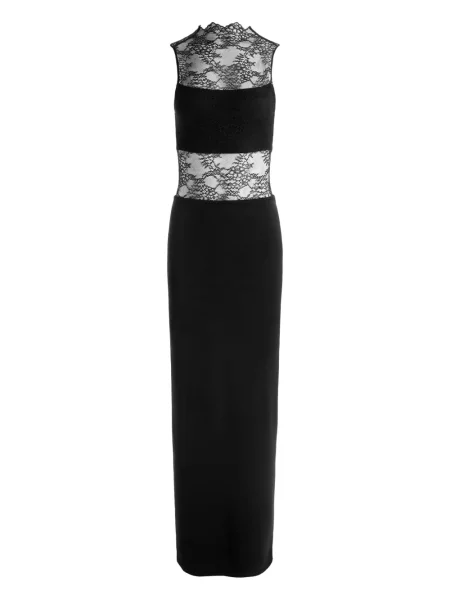 Rochie maxi Alice + Olivia din dantelă de costum negru