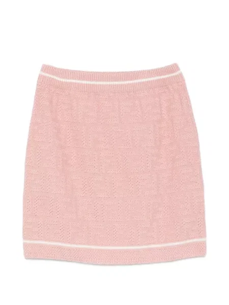 Spódnica mini dziecięca Fendi różowa