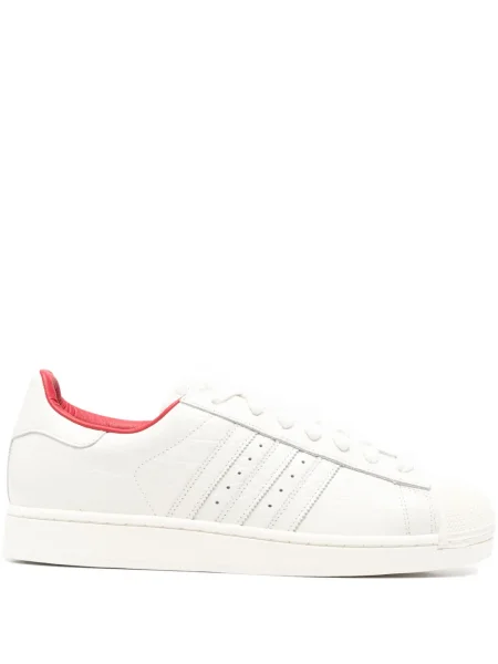 Sneakerși Adidas Superstar plisate alb