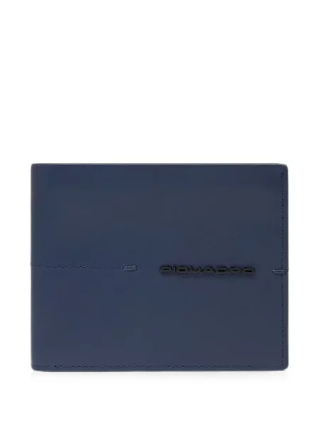 Portofel Piquadro cu autograf albastru