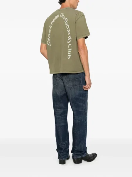 Tricou Stockholm Surfboard Club cu imagine verde