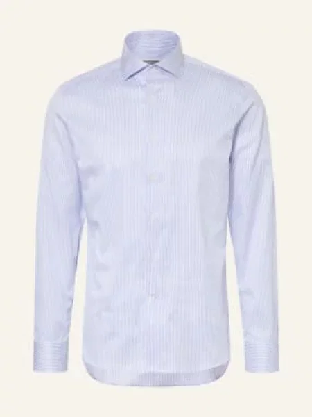 Canali Košile Slim Fit tmavě modrá bílá