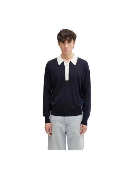 Sweter Wales Bonner wełniany niebieski