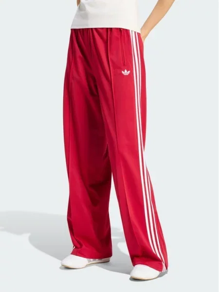Adidas Spodnie dresowe Firebird Loose Tracksuit czerwony