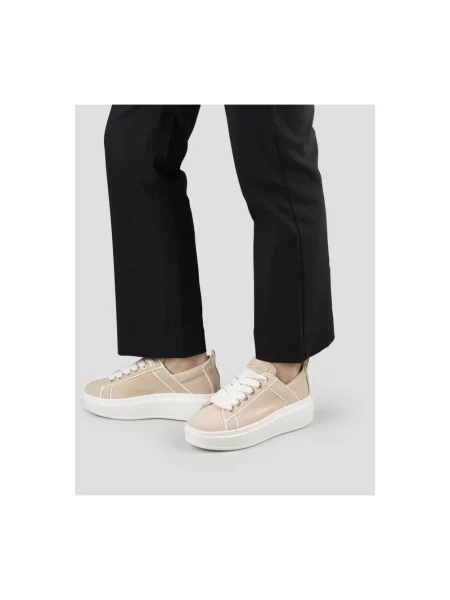 Sneakersy Alexander Smith skórzane beżowe