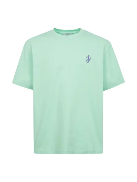 Koszulka Jw Anderson z krótkim rękawem z logo zielona