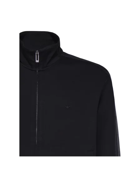 Bluza Emporio Armani ze stretchu niebieska