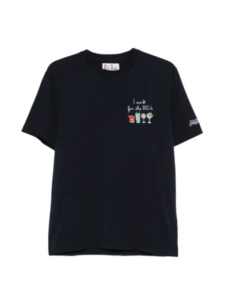 Tricou Mc2 Saint Barth cu broderie albastru