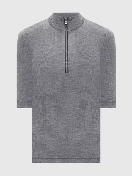 Топ з вовни з ланцюжком моніль Brunello Cucinelli сірий